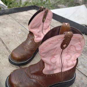 Steel-toed Justin boots size 7 1/2